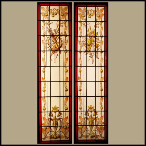 Hand painted stained glass