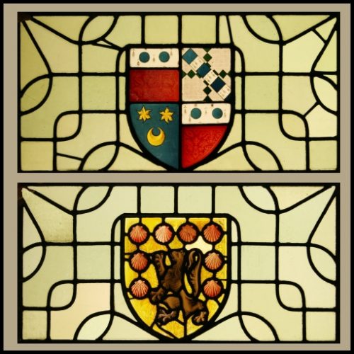 Stained glass coat of arms