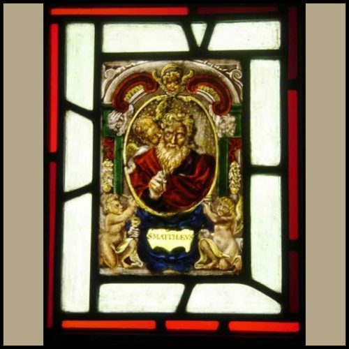 St Matthew stained glass