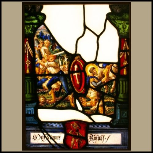 St George stained glass