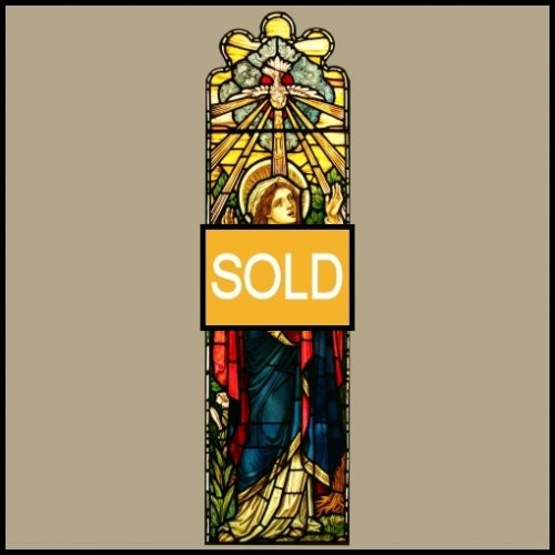Antique Church Stained Glass Window