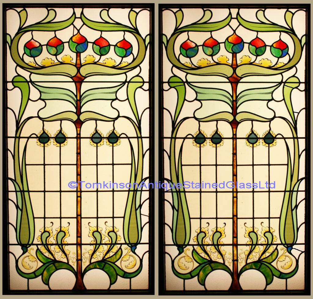 Art Nouveau Stained Glass Windows Tomkinson Stained Glass