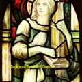 St Cecilia stained glass window