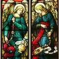 Pre Raphaelite Angels Stained Glass