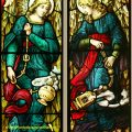 Pre Raphaelite Angels Stained Glass