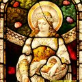 Antique Stained Glass Window by Heaton, Butler & Bayne