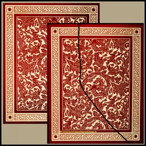 Victorian Acid Etched Glass