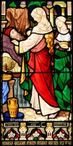 Antique church stained glass