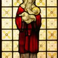 Joseph & Baby Jesus stained glass