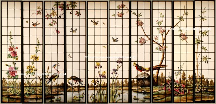 Antique stained glass windows