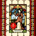 Stained glass panel