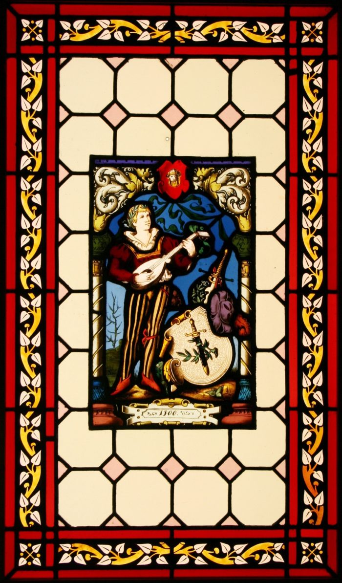 Stained glass panel