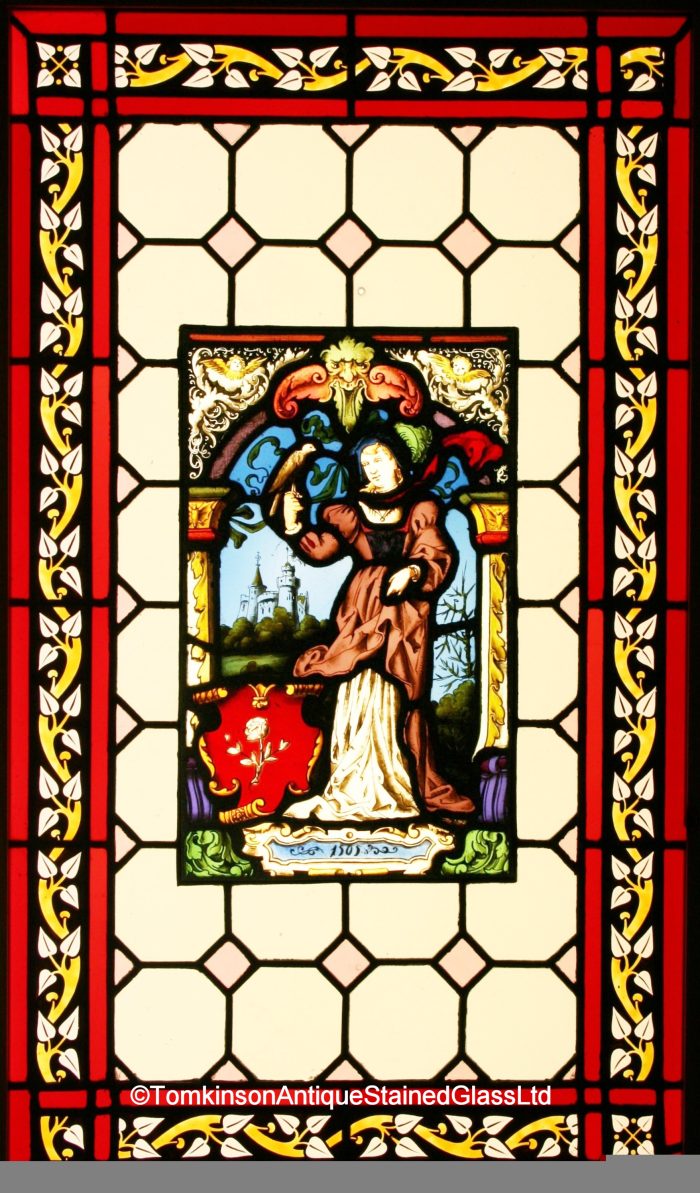 Stained glass panel