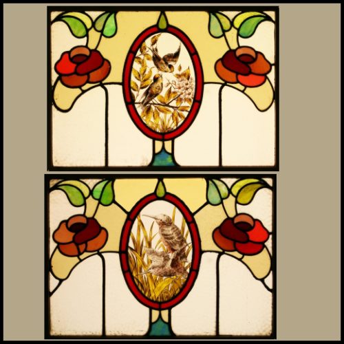 art nouveau glass