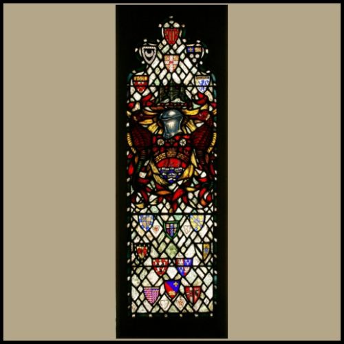 heraldic stained glass