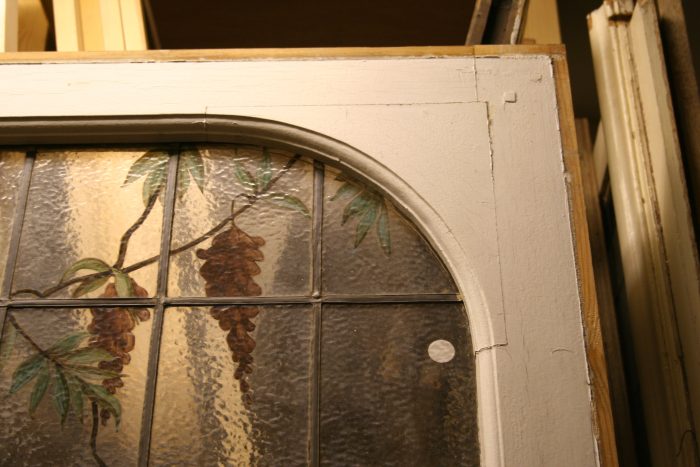 Ref: Fre215 - 4 French Stained Glass Windows - "Architectural Entrance Way" - Image 8