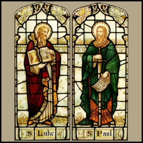 St Luke St Paul stained glass