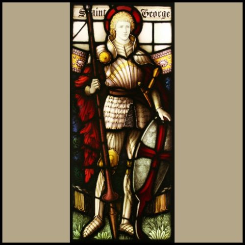 St George stained glass