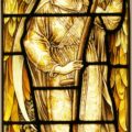 Stained glass angel