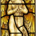 Stained glass angel