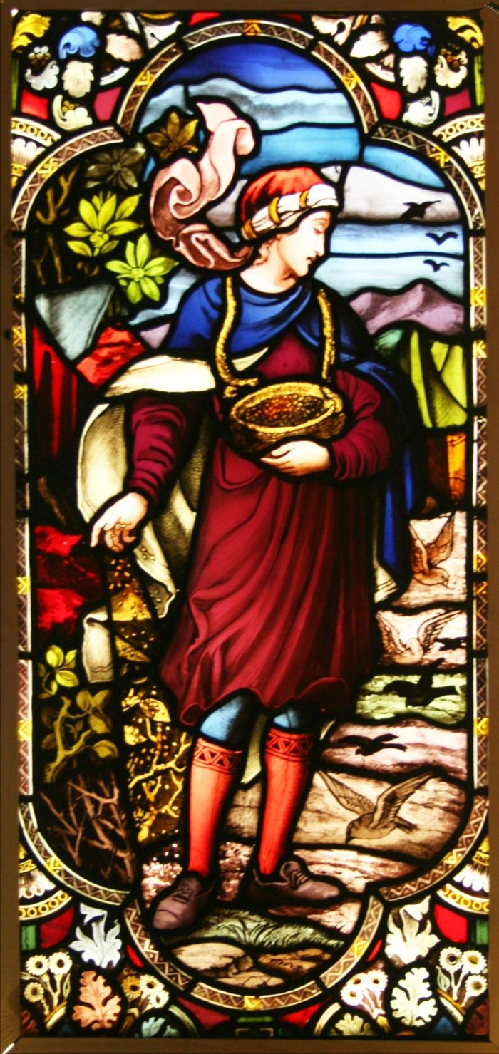 hand painted glass