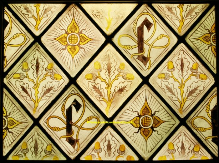 Ref: Vic311 - Victorian Stained Glass Panel - Image 2