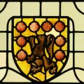 Heraldic stained glass
