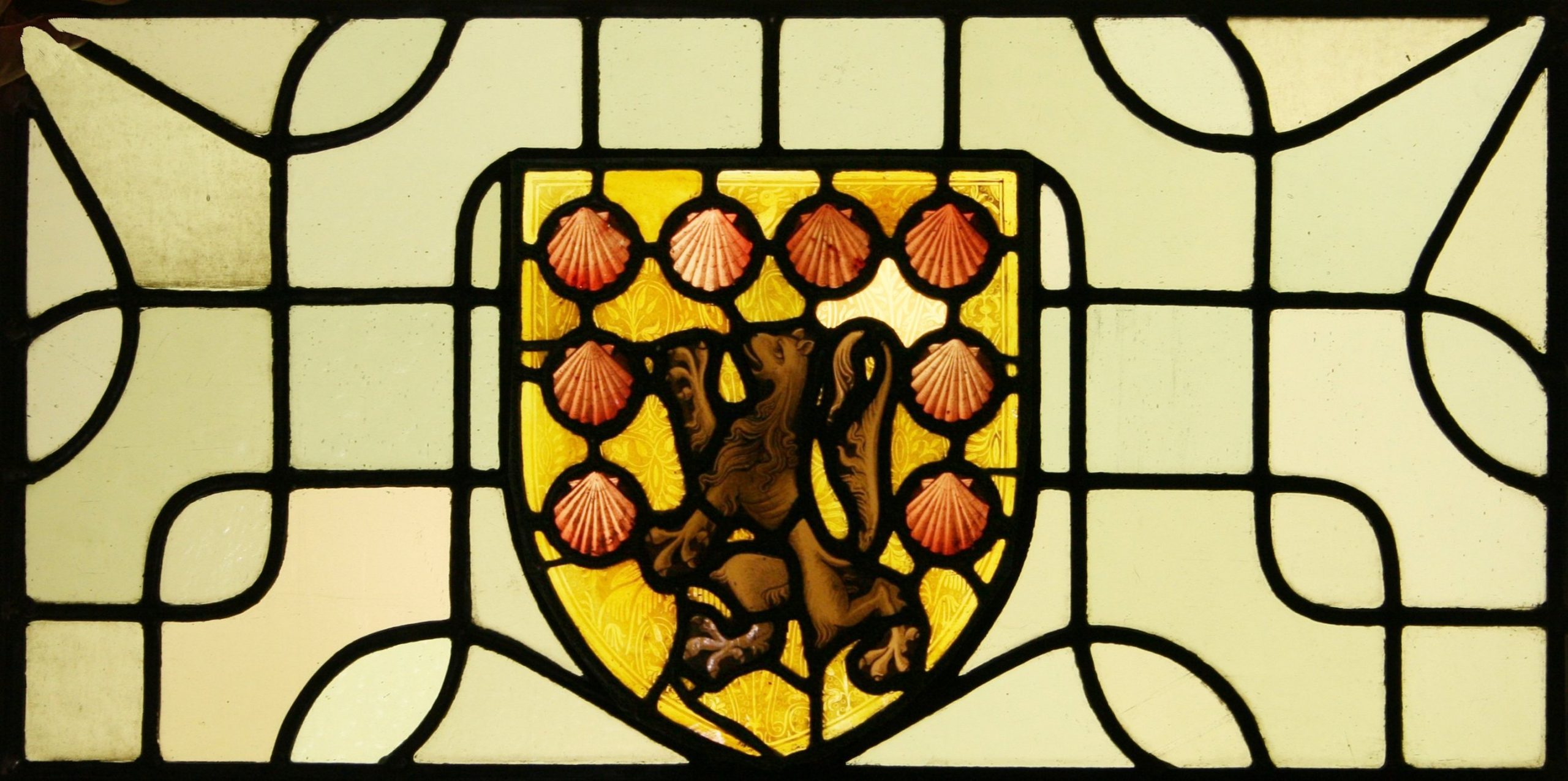 Heraldic stained glass