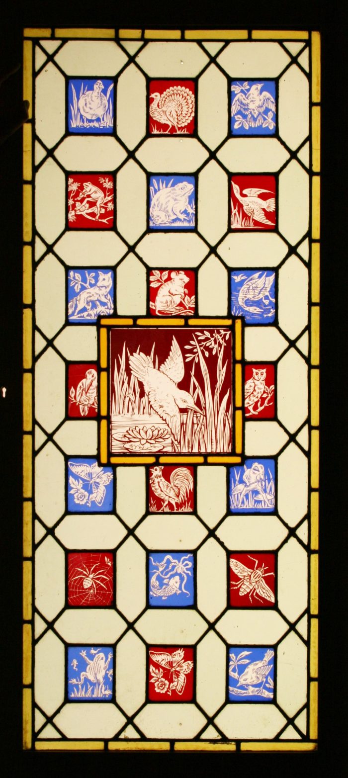 Ref: Vic491 - Antique Victorian Stained Glass Window - "Arts & Crafts" - Image 2