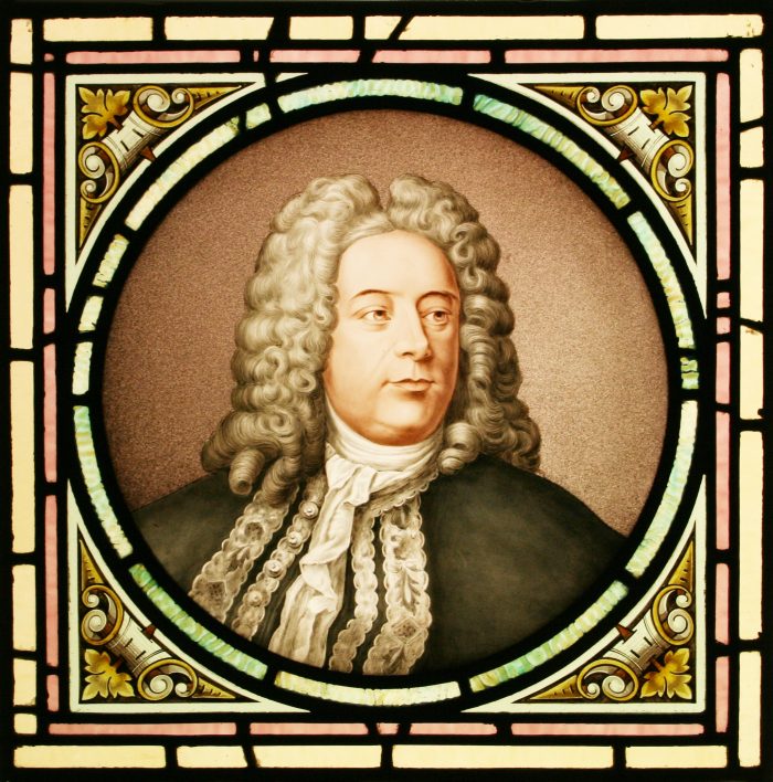Ref: Vic496 - Antique Victorian Stained Glass Window - "Handel" - Image 2