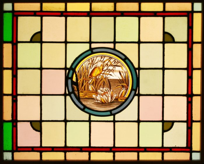 Ref: Vic499 - 6 Antique Victorian Stained Glass Windows - "Dicky Birds" - Image 4