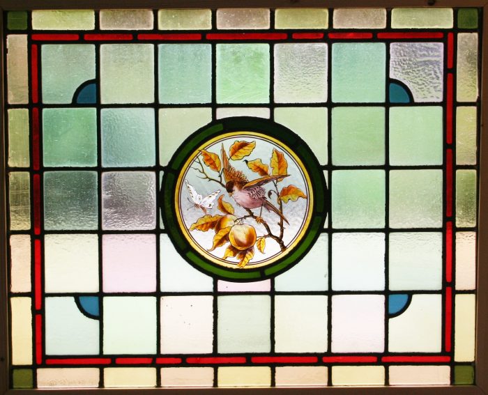 Ref: Vic499 - 6 Antique Victorian Stained Glass Windows - "Dicky Birds" - Image 9