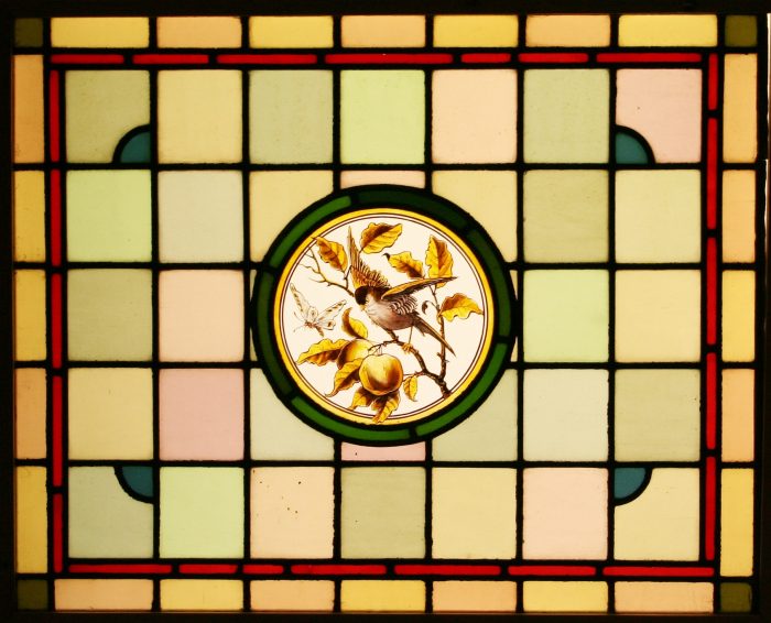 Ref: Vic499 - 6 Antique Victorian Stained Glass Windows - "Dicky Birds" - Image 8