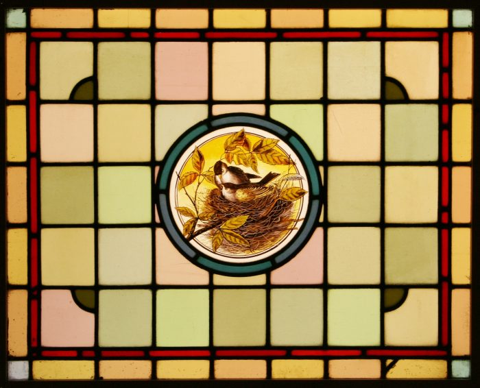 Ref: Vic499 - 6 Antique Victorian Stained Glass Windows - "Dicky Birds" - Image 12