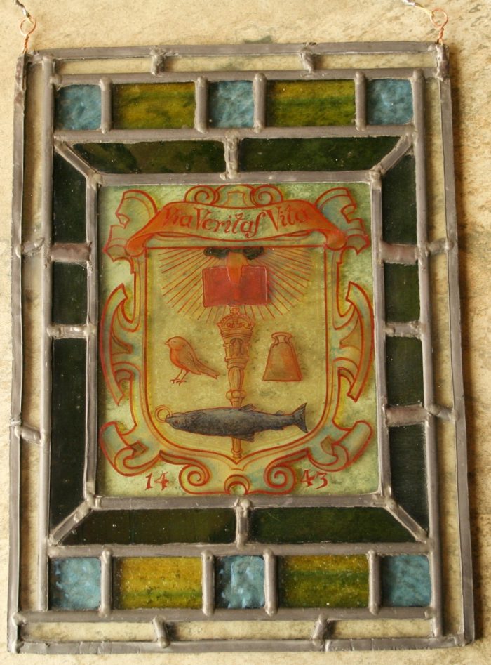 Ref: Ron394 - Roundels - 2 Antique Stained Glass Windows - "Heraldic ~ Armorial ~ Coat of Arms" - Image 5