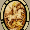 St George & the Dragon stained glass