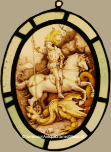 St George & the Dragon stained glass
