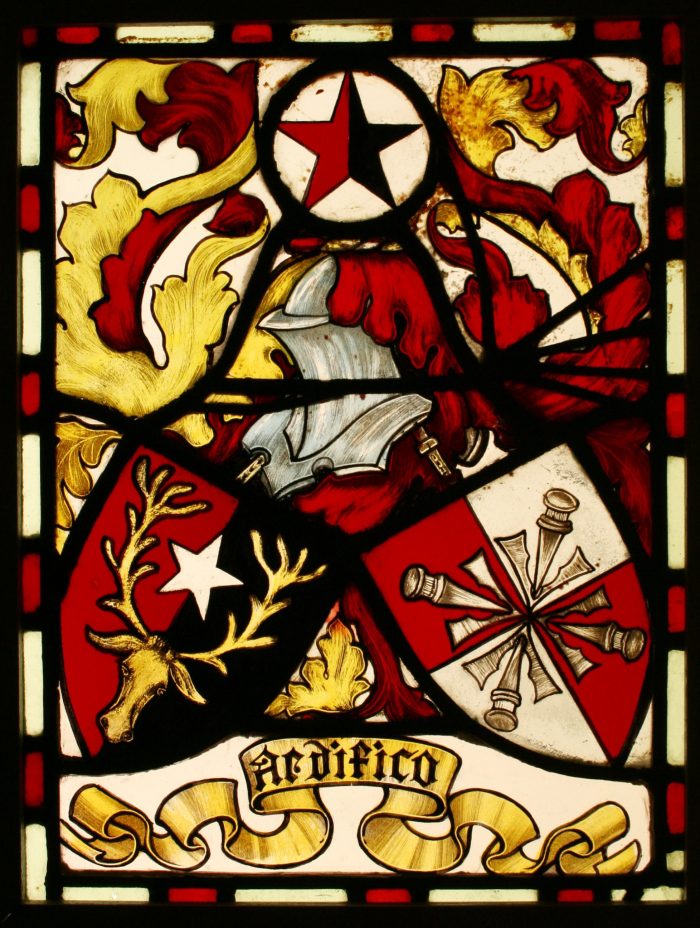 Ref: Ron309 - Roundels - Antique Stained Glass Window - "Heraldic ~ Coat of Arms ~ Armorial" - Image 2