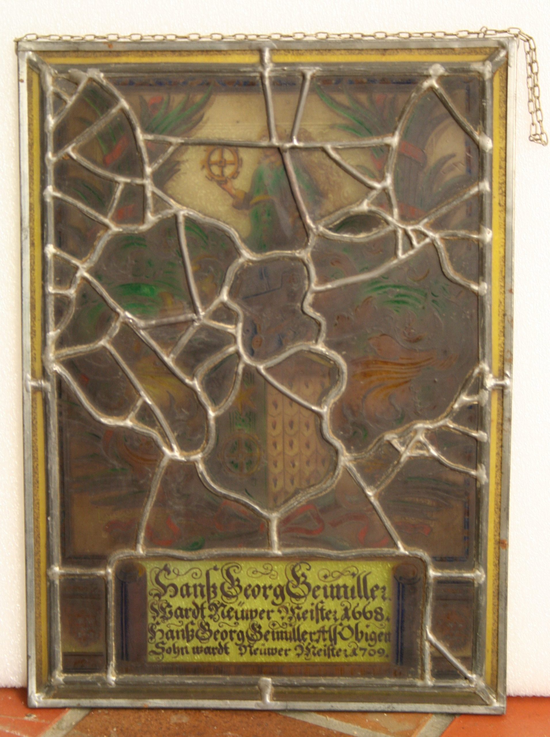 Ref: Ron323 - Roundels - Antique Stained Glass Window - "Heraldic ~ Coat of Arms ~ Armorial" - Image 5
