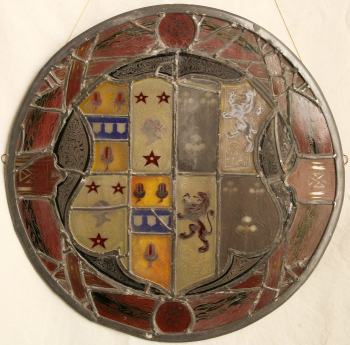 Ref: Ron326 - Roundels - Antique Stained Glass Window - "Heraldic ~ Coat of Arms ~ Armorial" - Image 4
