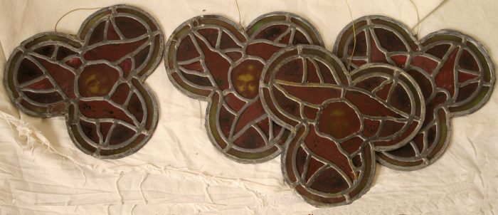Ref: Ron339 - 4 Roundels - Antique Stained Glass Windows - "Seraphim Angels" - Image 6