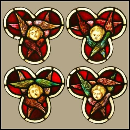 Seraphim Angels stained glass