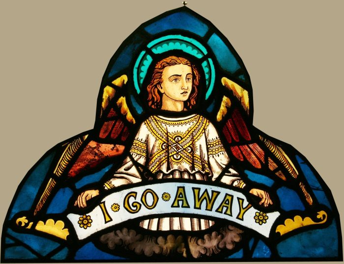 Ref: Ron361 - Roundels - 4 Antique Stained Glass Windows - "Seraphim Angels" - Image 2