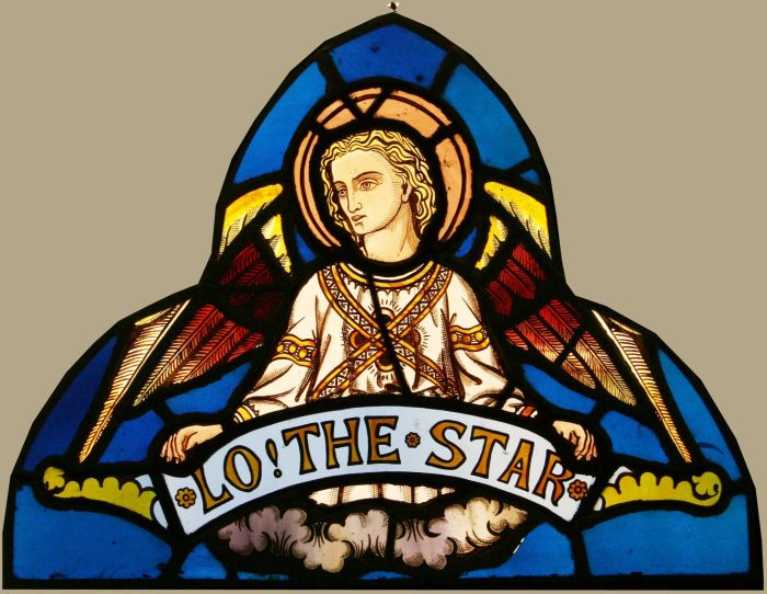 Stained glass angels