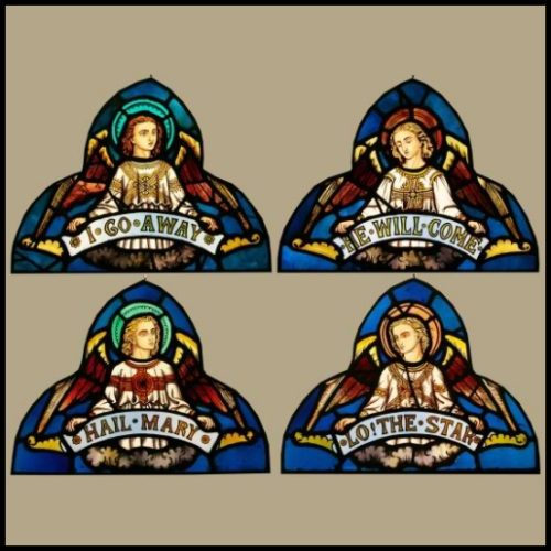 Stained glass angels