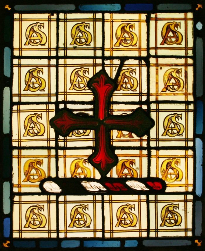 Ref: Ron376 - Roundels - 3 Antique Stained Glass Windows - "Heraldic - Coat of Arms - Armorial" - Image 3