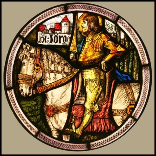 St Jorge stained glass
