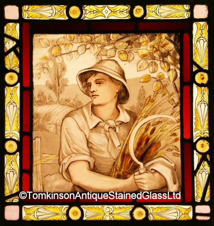 Autumn stained glass