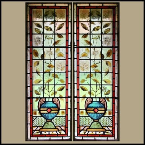 Stained glass door