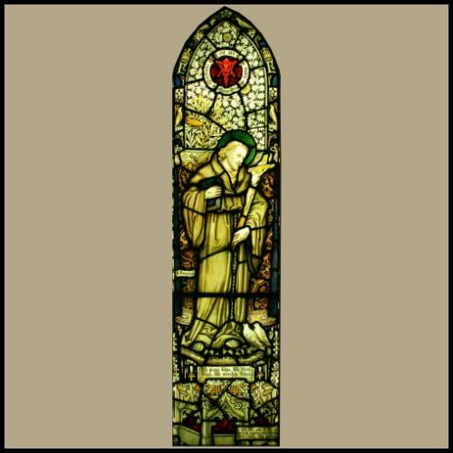 St Francis stained glass Tomkinson Stained Glass